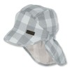 Sterntaler Boys' Peaked Cap with Neck Protection Hat, Grey (smoke