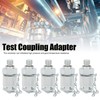 5Pcs Hydraulic Testing Adapter Thread Test Coupling Connectors Pressure Measuring
