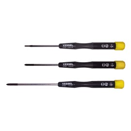VESSEL Precision Screwdriver ESD (Anti-Static) Phillips 3 Piece Set