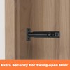 Solid Brass Surface Bolt 3 Inch, Heavy Duty Concealed Slide
