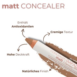IMPALA Correction Pen in Almond Colour 16 | Cover Dark Circles and Redness | Highlighter and Contouring | Face Makeup | Long-Lasting, Moisturising and Nourishing | Creamy Texture
