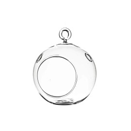 WGVI Clear Glass Terrarium Globe for Succulents Air Plants Candle Holder 4 Inch