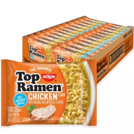"Nissin" Nissin Top Ramen Noodle Soup, Chicken, 3 Ounce (Pack of 24)