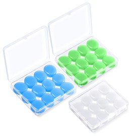 GuDoQi Tapones para Dormir, 36 Unidad Tapones Oídos de Silicona, Reutilizables para Los Oídos, Nivel de Bloqueo de Sonido 32 dB, Impermeables, Hipoalergénicos, Reducción de Ruido, para Dormir, Estudio, Viajar, Nadar