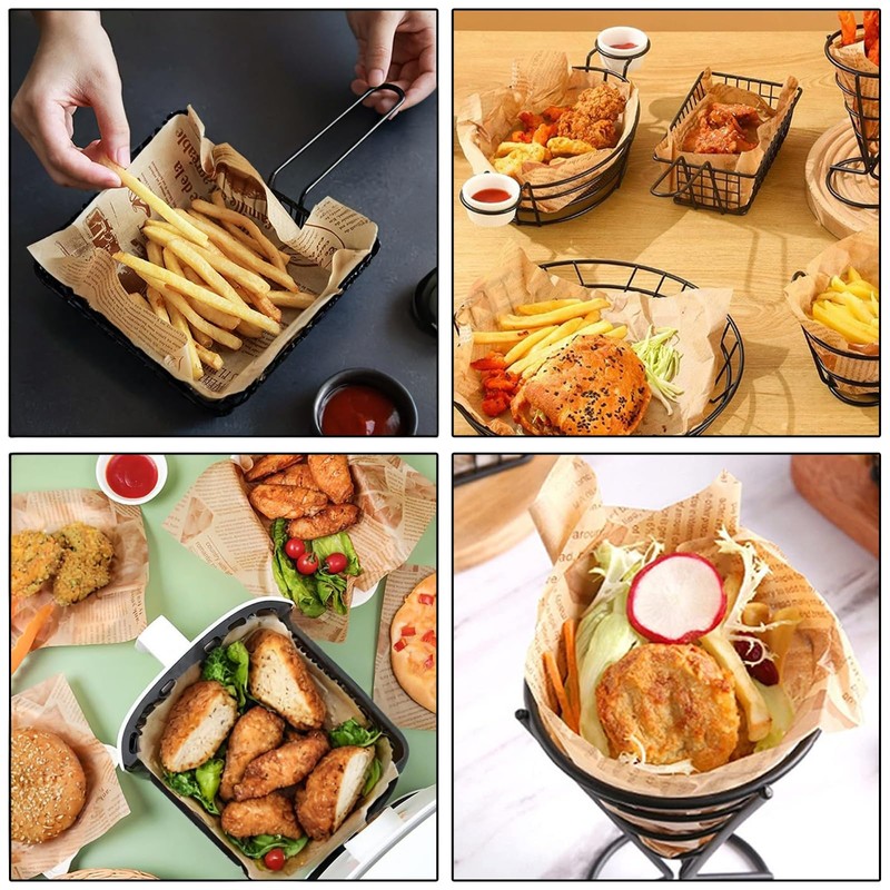 200PCS Greaseproof Non-Stick Baking Paper for Sandwiches Picnics Parties Restaurants