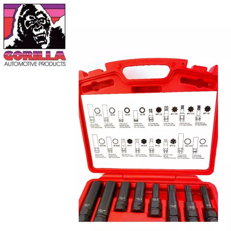 Gorilla 16pc New Gorilla Tuner Spline Hex Lug Nut /