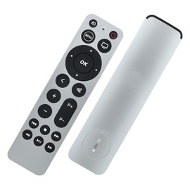 Fourmor Universal Replacement Remote Control fit for Apple TV Gen 1 2 3 4 - for Apple TV 4K / HD A1427 A1469 A1378 A1218 A2843 A2737 A2169 A1842 A1625 (No Voice No Siri with Blue Backlight)