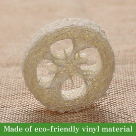 Regerly Natural Loofah Sponge Soap Cushion, Pack of 24 Loofah Sponge Soap Tray Loofah Soap Holder Soap Cushion Made of 100% Loofah Sponge Loofah Sponge for Shower Bathroom Kitchen Worktop