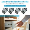 MAX COOL 4PCS Square Door Handle Push Locks Marine Latch