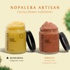 Nopalera Cactus Flower Exfoliant, Mandarina - Tangerine, Handmade Exfoliating Body