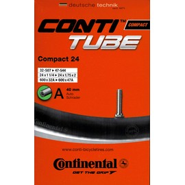 Continental Air Tube Bicycle Compact 24 Inner Tube, Multi-Colour, 32/47-507/544