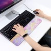 Ergonomic Keyboard Wrist Rest with Cute Cloud Print Adjustable Riser