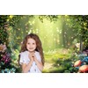 Enchanted Forest Backdrop 9x6ft Fairytale Wonderland Backdrop Mushroom Flower Woodland