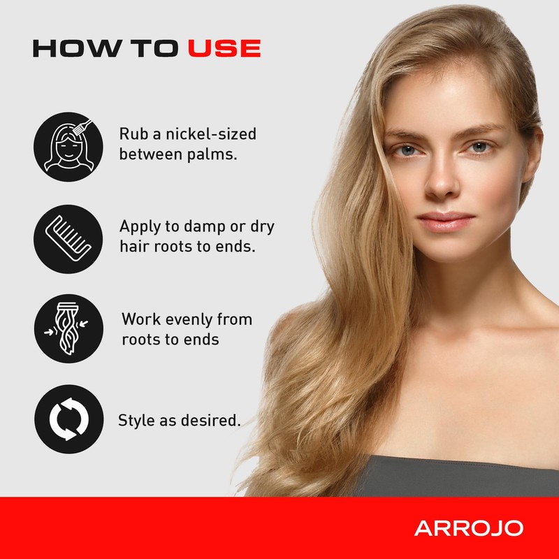 Arrojo Elixer Defrizzing Curl Gel, 6 fl oz – Color-Safe,