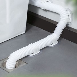 Washing Machine Drain Hose Clamp Clip Holder & Organizer 02 Washing Machine Holder - White 10ea