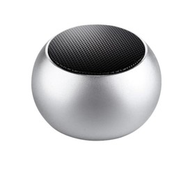 Mini Portable Bluetooth Speaker Wireless Speaker with Stereo Bass Sound, Travel Speaker,Wireless Pairing (Silver)