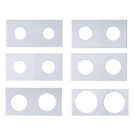 SOWAKA 60 Pcs Coin Holder Cardboard 6 Multi Size Currency Holder Cardboard Wrappers Protector Storage for Collectors Fits Dollars Penny Quarter