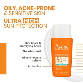 Avène Sunsitive Oil Control Sunscreen Fluid SPF50+ 50ml