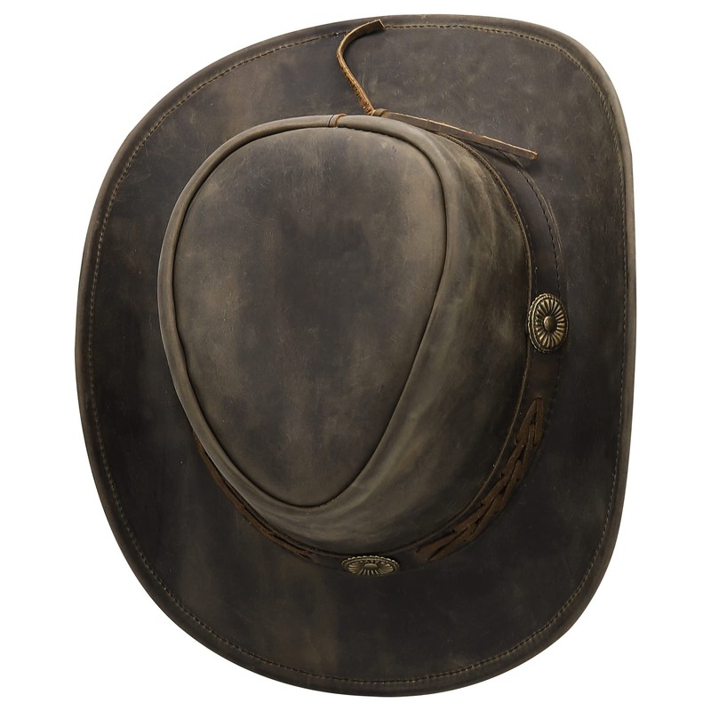 Sidewinder Cowboy Hat Durable Jungle Grain Leather Unisex Adult for