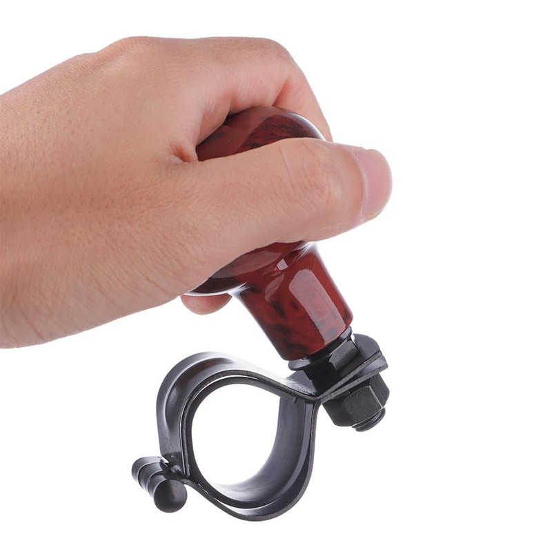 Qicarkey Wood Grain Steering Wheel Spinner Steering Wheel Spinner for