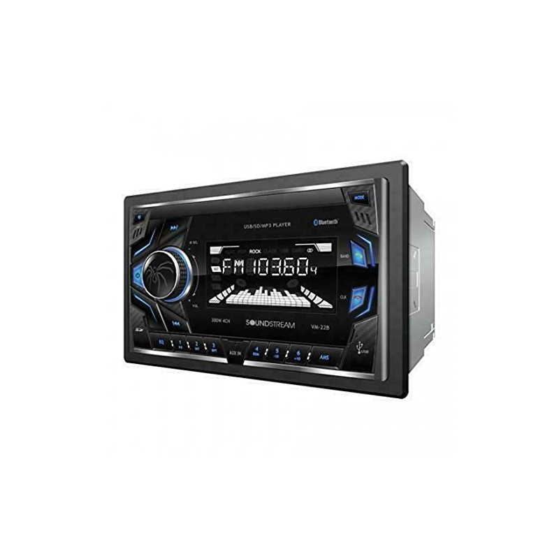 Soundstream WM-22B Single DIN Digital Media Receiver with 32GB SD/USB