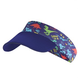 QKURT Kids Sun Visor Hat, 2-10 Years Girls Boys Anti UV Sun Visors Children's Sun Hat Golf Visor with Breathable Sweatband Sport Visors Cap for Outdoor Activities