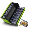 TOMSKYE Portable Pill Case, Large Capacity, 1 Week, 2 Times
