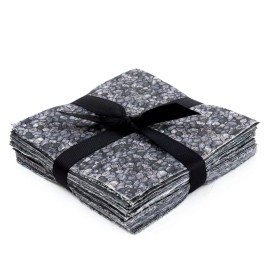 My Quilt Shop It's All Black 90-pc pre-cut charm pack 5" squares 100% cotton fabric quilt