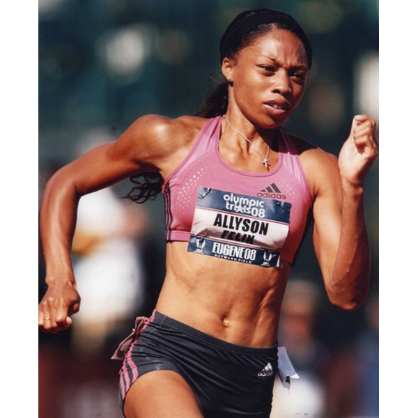 ALLYSON FELIX WOMENS OLYMPIC TRACK 8X10 HIGH GLOSSY SPORTS ACTION PHOTO (O)