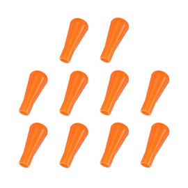 PATIKIL Soft Rubber Arrowhead, 10 Pcs Safety Archery Arrow Tips Practice Tips Broad Heads Replacements Arrow Points for Hunting Outdoor Archery Game Practice, Orange
