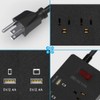 Protector contra sobretensiones de regleta de enchufes con 6 Salidas