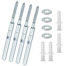 ZMDMAH 4pcs 10 x 100 mm Floating Shelf Brackets Invisible One Word Shelf Bracket Wall Floating Shelf Bracket Invisible with Washers and Dowels