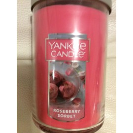 Yankee Candle Roseberry Sorbet Large Tumbler 22oz 2 Wick NEW! Pink