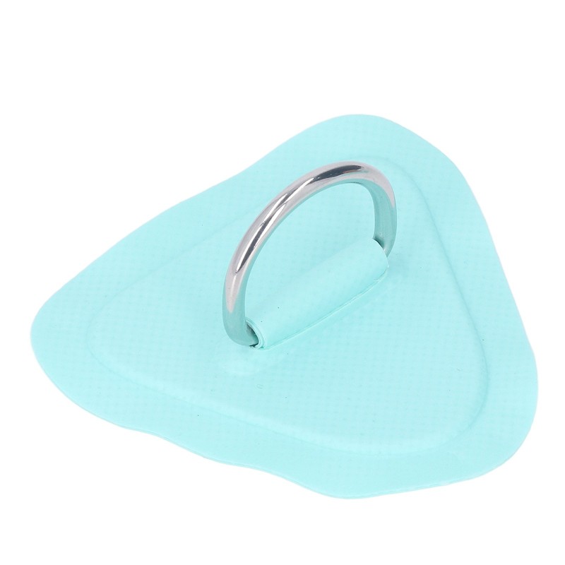 6Pcs PVC D Ring Patch Elastic Rope Set Stainless Steel