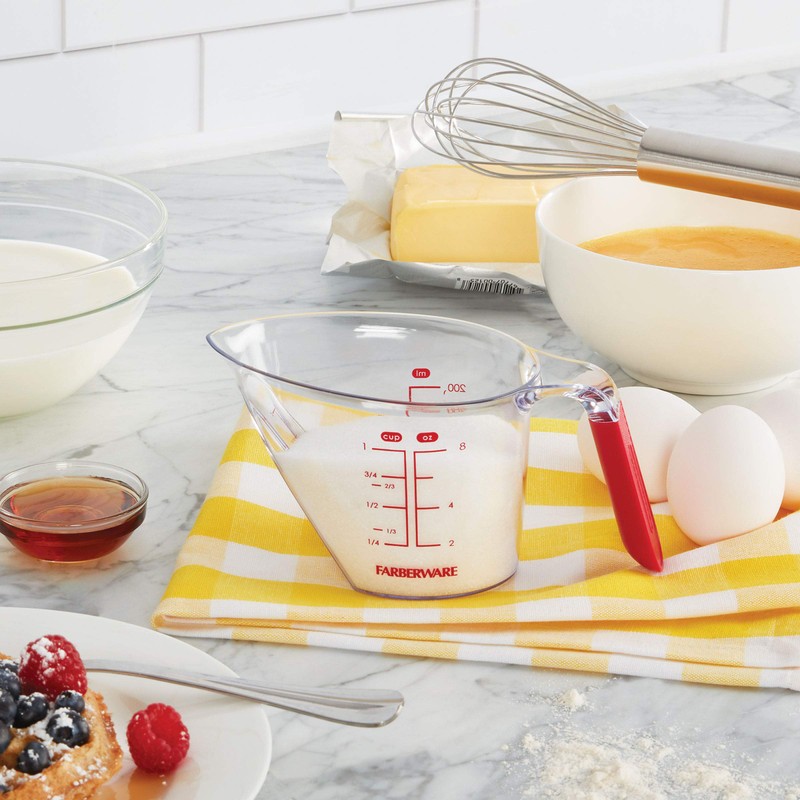 Farberware Pro Angled Measuring Cup, 1-Cup, Red