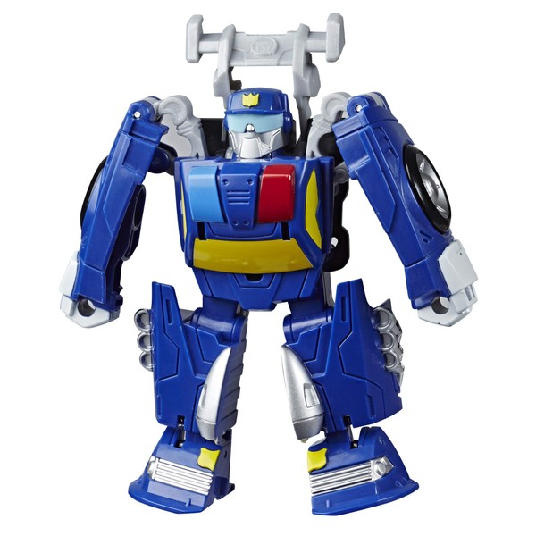 Transformers Rescue Bots Academy Chase The Police-Bot Converting Toy, 4.5-Inch Action Figure, Kids Ages 3 and Up