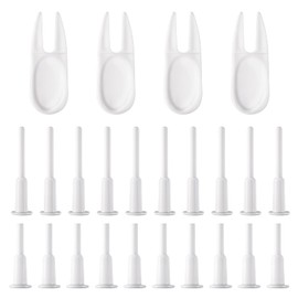 Josojoou 24PCS Exercise Ball Plug Replacement Kit, Yoga Ball Air Plugs, Plug Pin Adapter Kit for Fitness Balls Inflatable Bed Swimming Pool