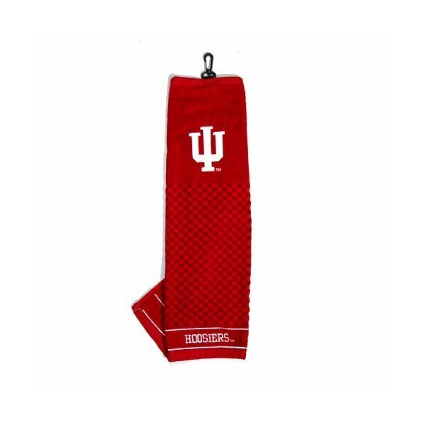 Team Golf Indiana Hoosiers NCAA Tri-Fold Embroidered Golf Towel,Officially Licensed