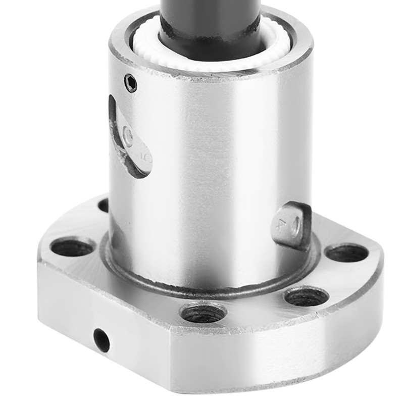 16mm Bearing Steel Flanged Ball Screw with Ball Nut For
