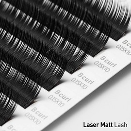 BL Lash Laser Matt Lash Matte Eyelashes C Curl 0.07T / BL래쉬 레이저 매트 래쉬 무광 속눈썹 C컬 0.07T