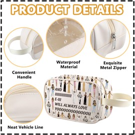 Whitny Houstonn Clear Makeup Bag Fans Gift for Music Lover and I Will Always Love You Gifts for Wife AnniversaryOrganizer Pouch Cosmetic Bag (Always Love You t-m ca)