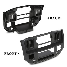 DOTCOM Center Dashboard Radio Climate Control Air Vent Bezel Panel Compatible with Dodge Ram 1500 2500 3500 Truck 2006 2007 2008