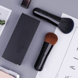 Mikinona Ergonomic Foundation Brush for Blush Concealer Dual-sided Makeup Brush Soft Durable Synthetic Hair