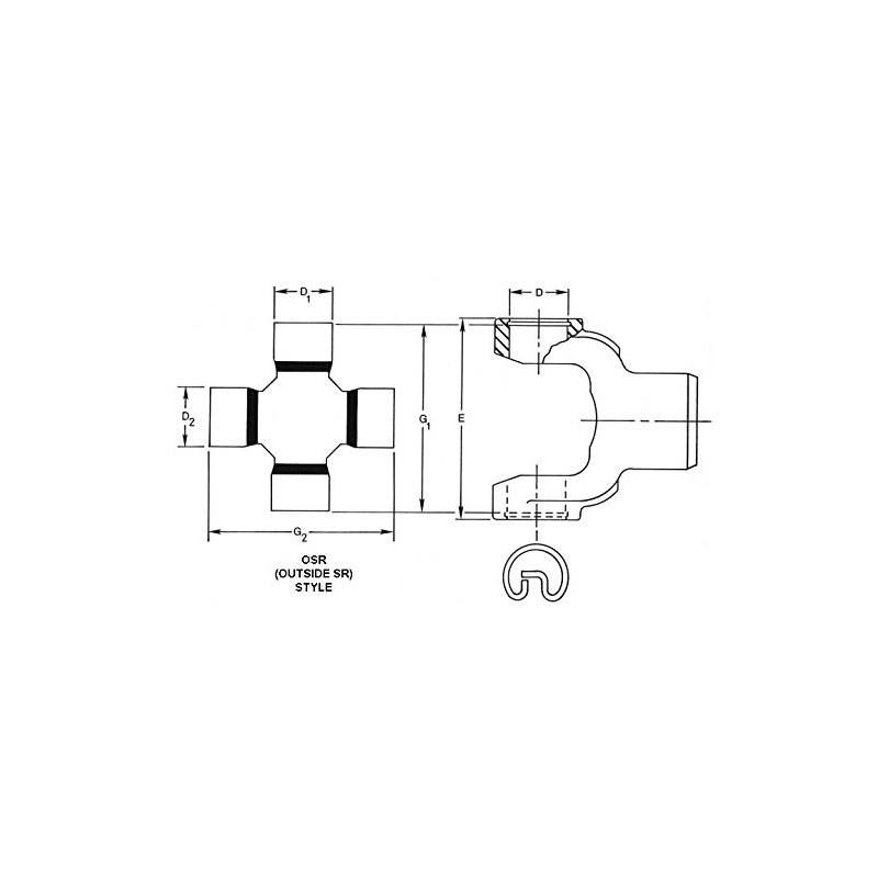 Spicer 5-3218X U-Joint Kit