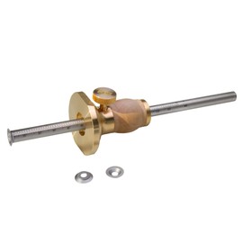 Wheel Marking Gauge Kit with 2 Extra Cutter Wheels, Anti Roll Brass Head with Hornbeam Wood Holder, Metric and Imperial Micro Adjuster Ruler, Woodworking Tools Scriber for Woodwork