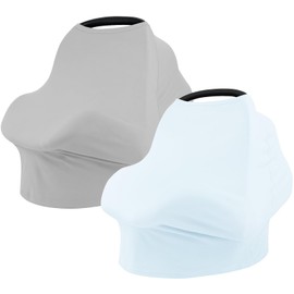 littogoose Breathable Car Seat Cover for Babies – Soft, Multi-Purpose Nursing Cover, Perfect for Feeding, Traveling (2 Pack)