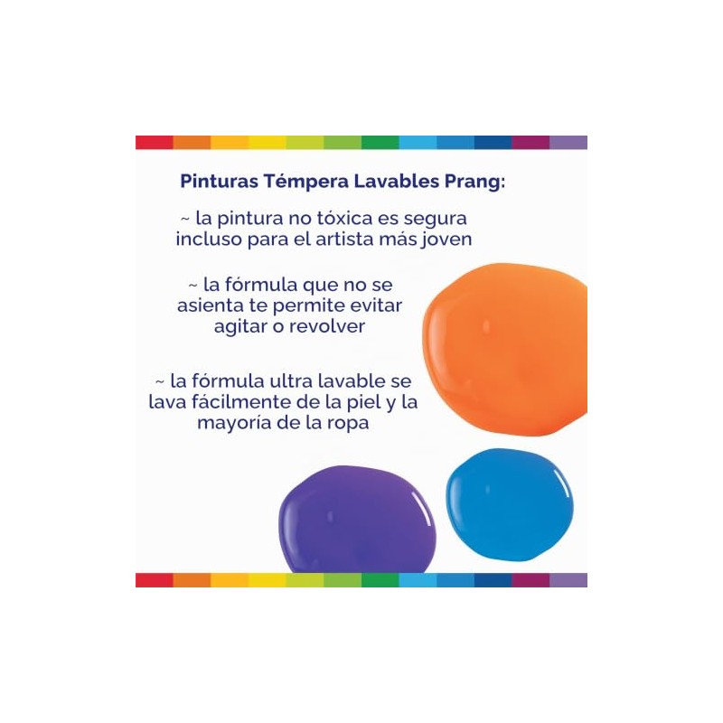 Prang Pintura de témpera lavable, negro, 16 onzas, 1 unidad