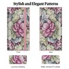 Airkit Boho Floral Checkbook Cover for Personal, PU Leather for