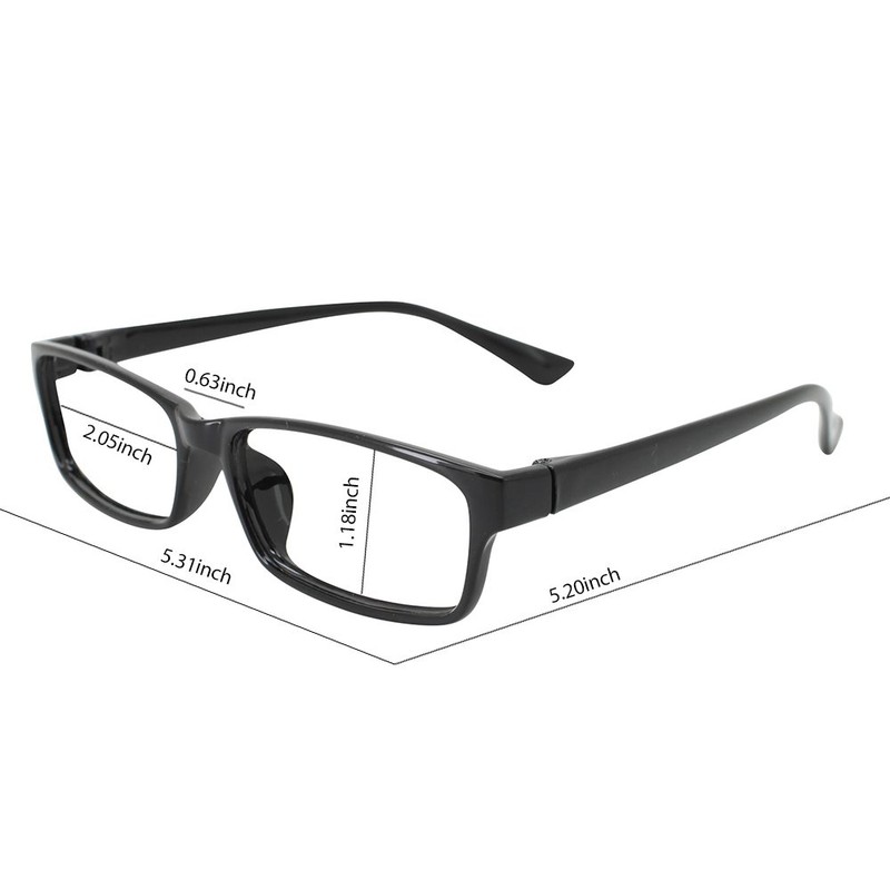 Gafas de lectura rectangulares de borde completo antirreflectante para hombres