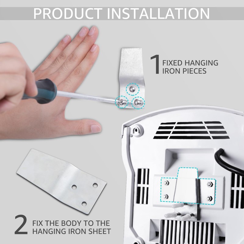 modunful Hand Dryers for Bathrooms Commercial, Electric Hand Dryer Touchless,